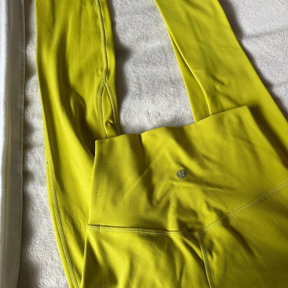 lululemon Align 25” Yellow Serpentine Leggings